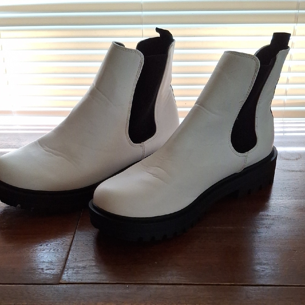 White Ankle Boots